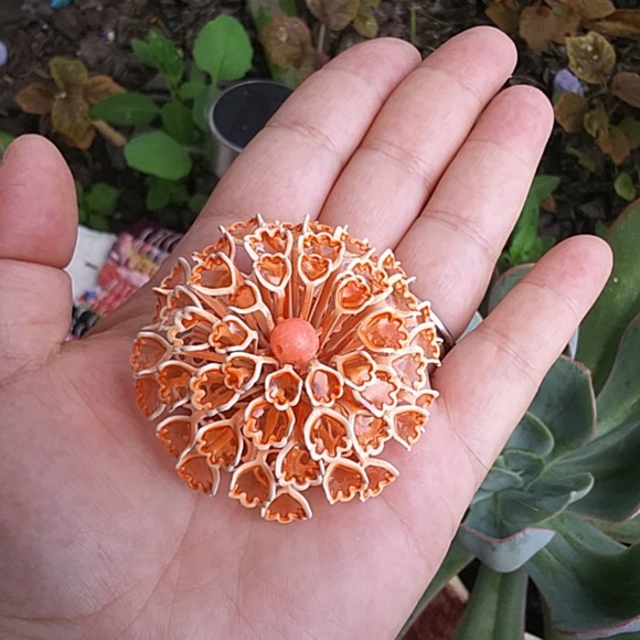 Vintage Enamel Flower Cluster Brooch Earrings Set - Picture 10 of 10